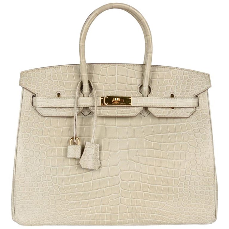 Hermès Birkin 35 Crocodile Bag Handbag Porosus New