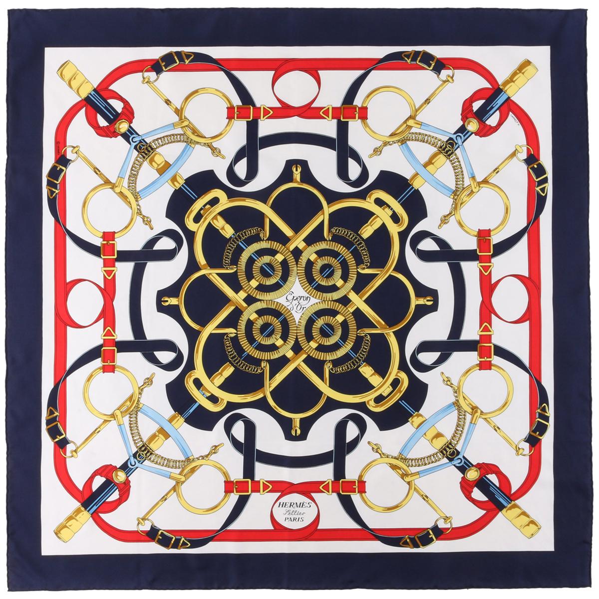 hermes pattern scarf