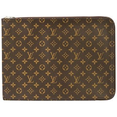 Louis Vuitton Monogram Men's Women's Carryall Laptop Travel Briefcase Clutch Bag