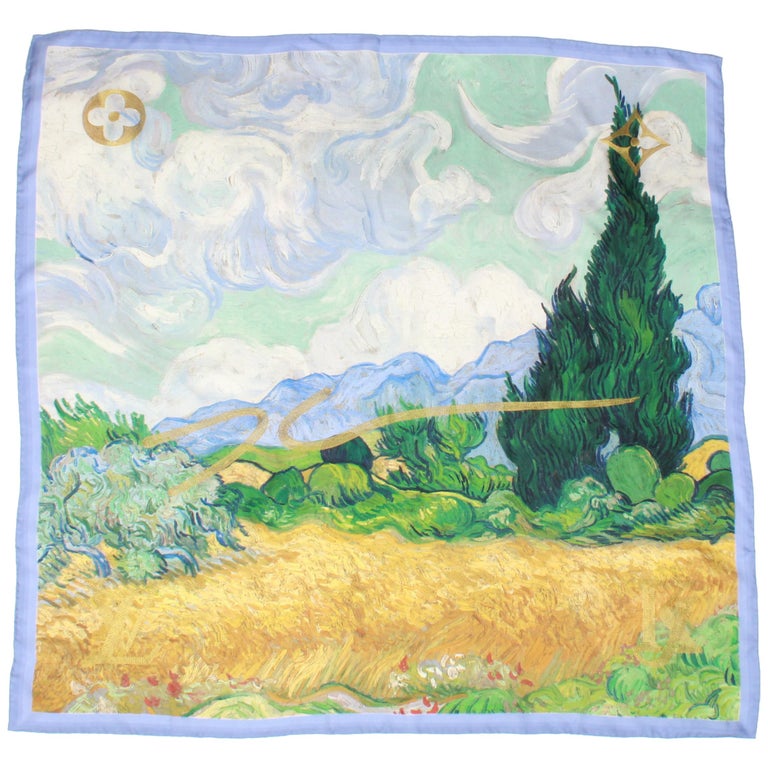 Louis Vuitton X Jeff Koons Van Gogh Scarf For Sale at 1stdibs
