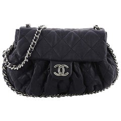 Chanel Chain Around Flap Bag Quilted Leather Medium