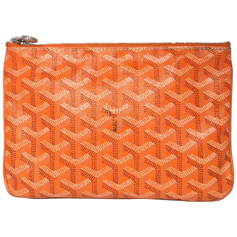 Goyard Orange Abusena PM Zip Pouch at 1stDibs goyard zip pouch