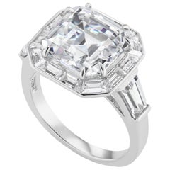 Art Deco Style Square Cubic Zirconia Halo Style Silver Ring Art Deco Style Square Cubic Zirconia Halo Style Silver Ring