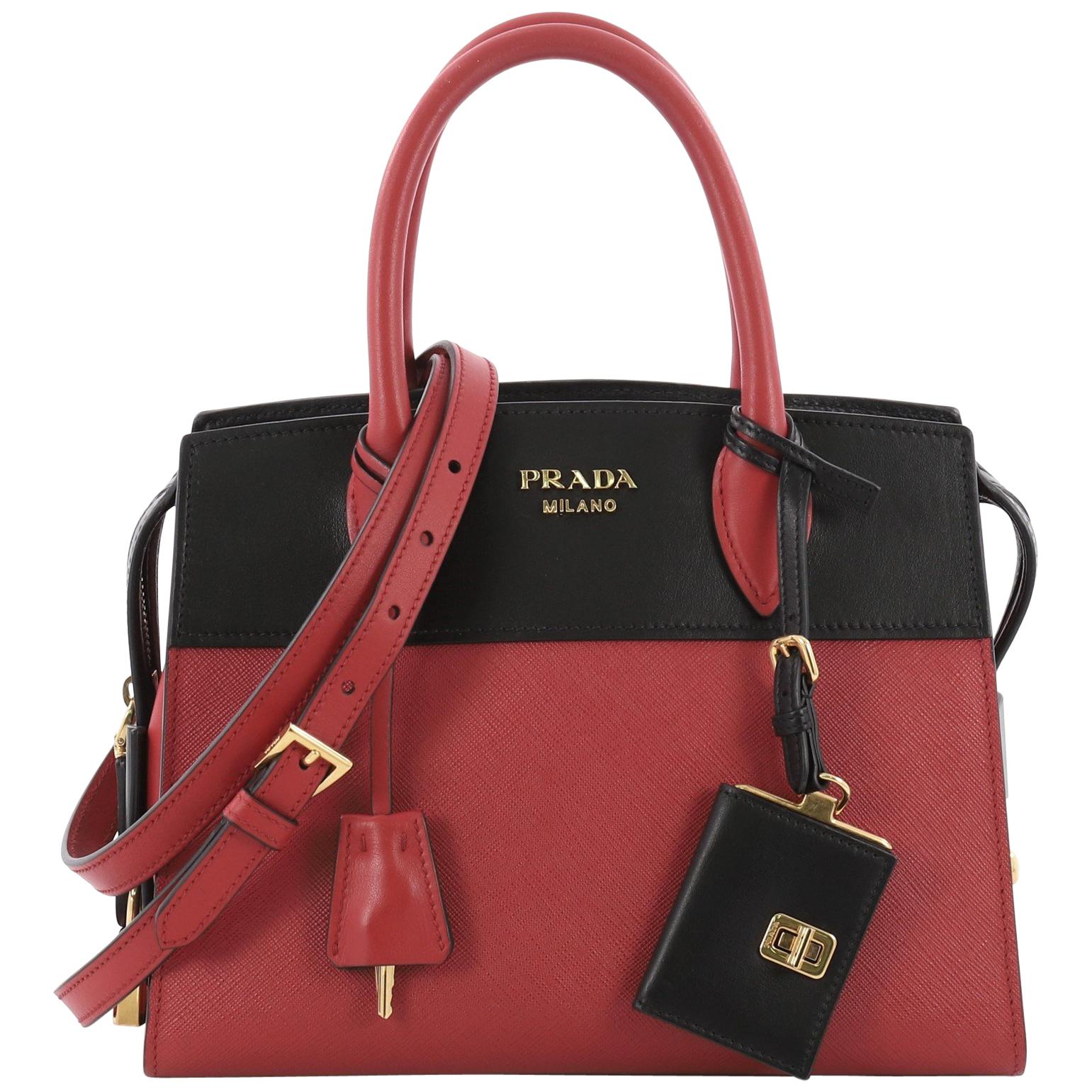 Prada Esplanade Handbag Saffiano Leather Small
