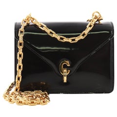 Christian Dior C'est Dior Flap Bag Patent Leather Mini