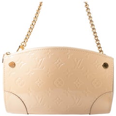 louis vuitton black shoulder bag with gold chain Louis Vuitton Vernis with Gold Chain and Detachable Shoulder Strap