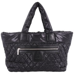 Chanel Coco Cocoon Zipped Tote Quilted Nylon Medium