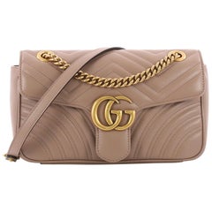 Gucci GG Marmont Flap Bag Matelasse Leather Small