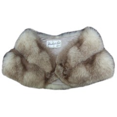Vintage Luxurious Fluffy Fox Fur Stole circa 1960s 