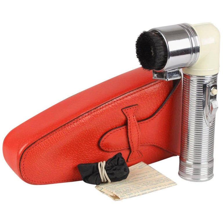 Gucci Rare Rand Vacuum Clothes Brush Red Leather Case at 1stDibs | gucci vacuum, gucci