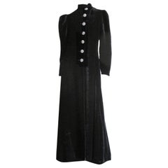 Gladding's 1930s Silk Velvet Full Length Coat