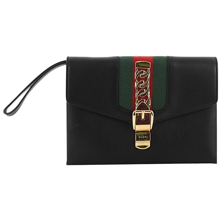 Gucci Sylvie Clutch Leather Small