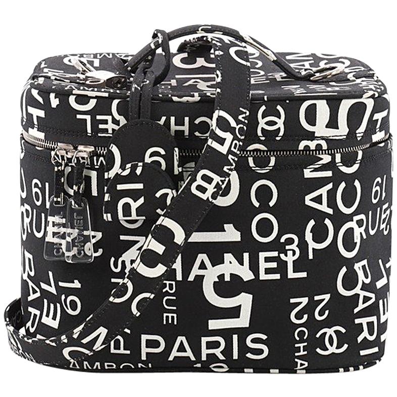 Chanel 31 Rue Cambon Vanity Case Printed Nylon Small