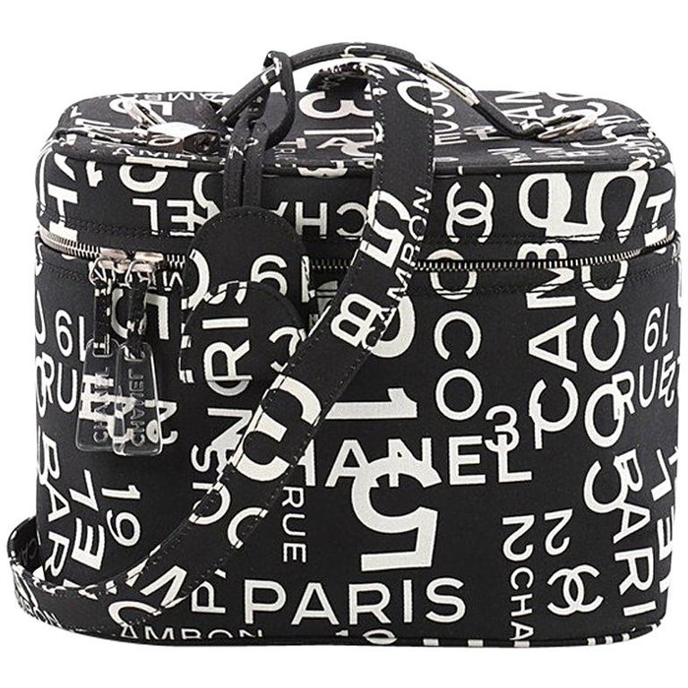 Chanel 31 Rue Cambon Vanity Case Printed Nylon Small at 1stDibs
