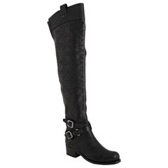 Christian Dior Quilted Leather Over-The-Knee Boots