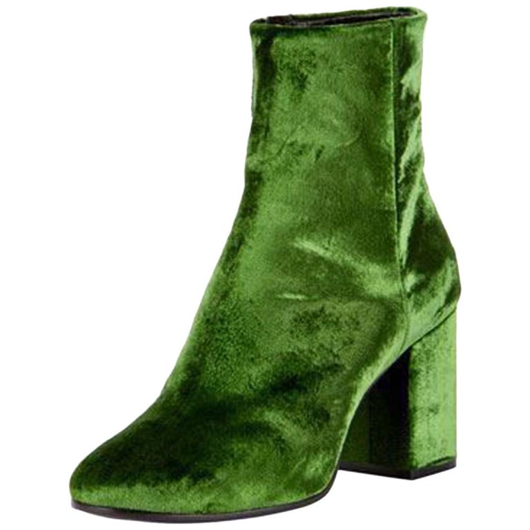 Balenciaga Ville Velvet Ankle Boots at 1stDibs | balenciaga ville boots