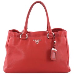 Prada East West Convertible Tote Vitello Daino Medium