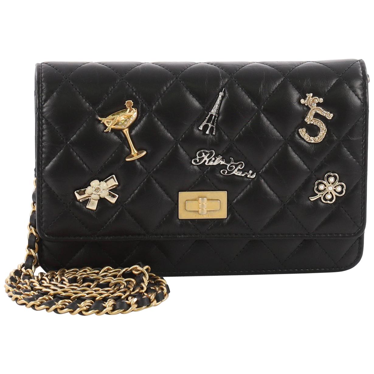 Chanel Lucky Charms Reissue Wallet on Chain Quilted Calfskin