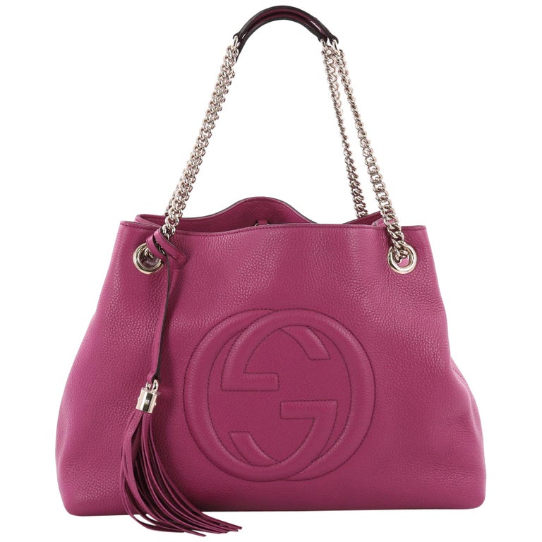 Gucci Soho Chain Strap Shoulder Bag Leather Medium at 1stdibs