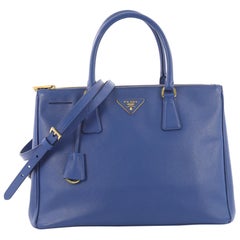 Prada Double Zip Lux Tote Saffiano Leather Medium