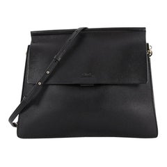 Used Chloe Faye Shoulder Bag Leather Medium