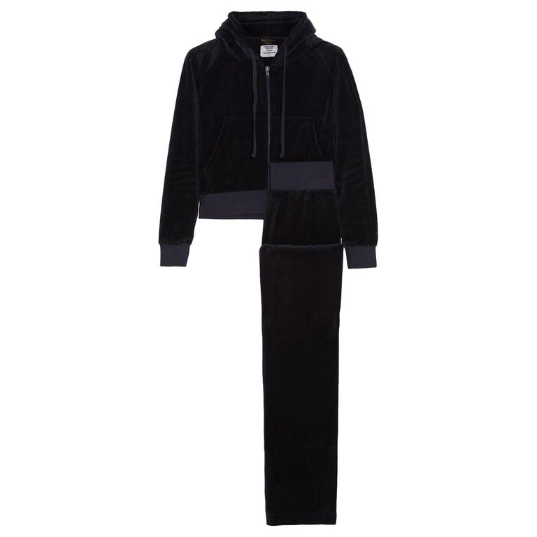 Vetements + Juicy Couture Embroidered CottonBlend Velvet Tracksuit For