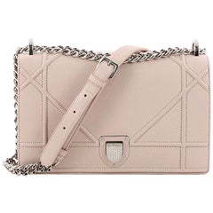 Christian Dior Diorama Flap Bag Grained Calfskin Medium