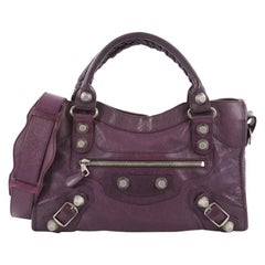 Balenciaga City Giant Studs Handbag Leather Medium