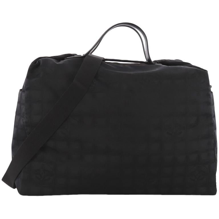Chanel Travel Line Duffle Bag Nylon Large at 1stDibs
