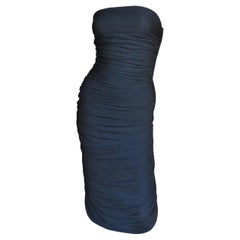 Vestido acanalado sin tirantes Vicky Tiel Años 80