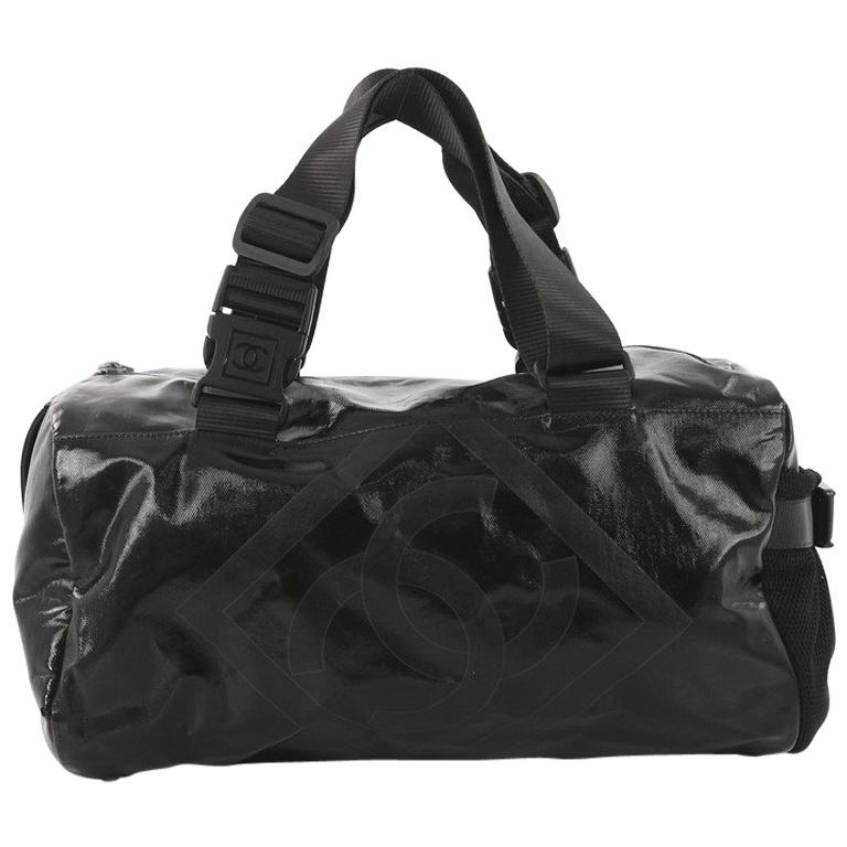 CHANEL, Bags, Chanel Sport Line Shoulder Bag Black Canvas