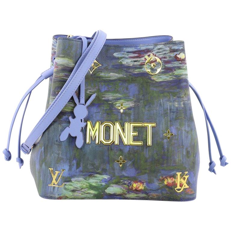 Louis Vuitton Neonoe Handbag Limited Edition Jeff Koons Monet Print Canvas