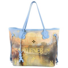 Louis Vuitton Neverfull NM Tote Limited Edition Jeff Koons Turner Print Canvas