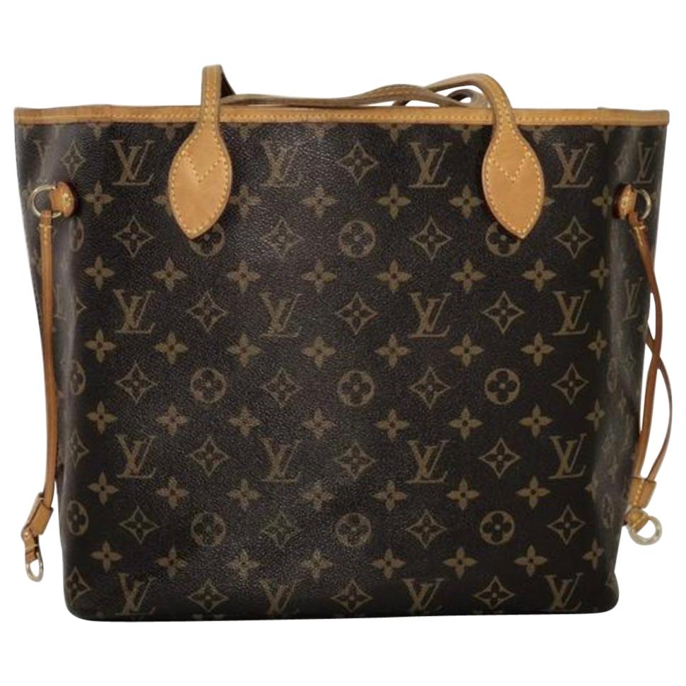 Louis Vuitton Monogram Neverfull MM Tote Shoulder Handbag For Sale