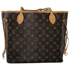 Louis Vuitton Monogram Neverfull MM Tote Shoulder Handbag