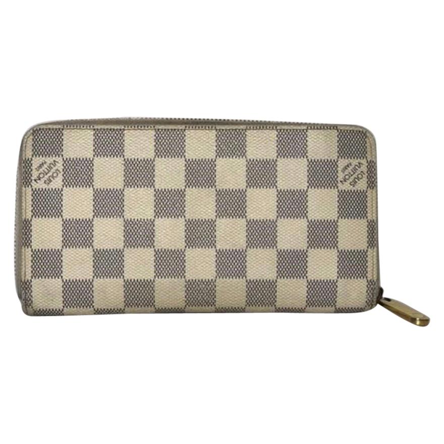  Louis Vuitton Damier Azur Zippy Wallet For Sale