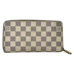  Louis Vuitton Damier Azur Zippy Wallet