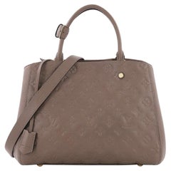 Louis Vuitton Montaigne Handbag Monogram Empreinte Leather MM