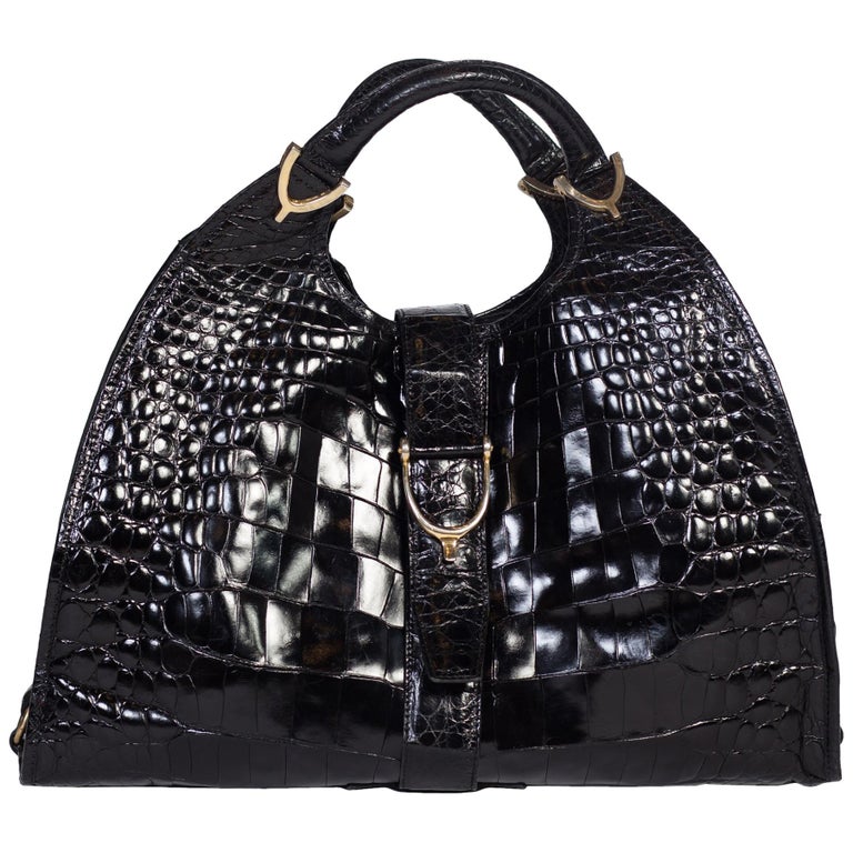 1970s Crocodile Belly Original Gucci Stirrup Bag at 1stDibs gucci belly