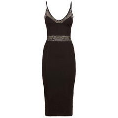 Balmain Lace Bustier Cami Midi Dress