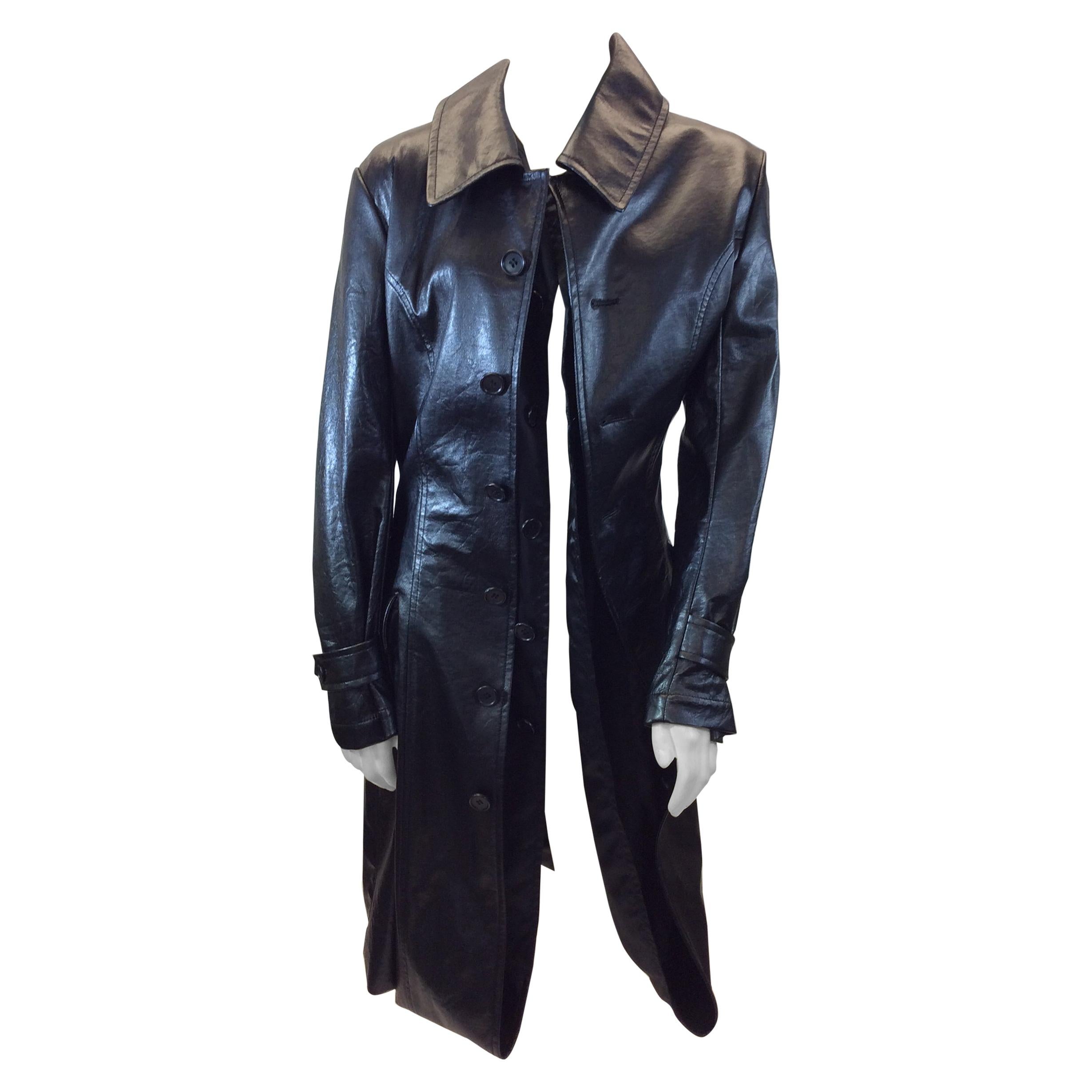 Junya Watanabe Black Trench Coat NWT For Sale
