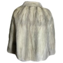 Sapphire mink jacket. Dinner Jacket. silver gray. (20)