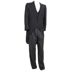 1990s Brioni Pants Suit Tight Wool And Cashmere Used Gray