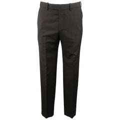 ALEXANDER MCQUEEN Size 34 Black Solid Wool Dress Pants