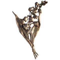 Antique Lily Sterling Brooch