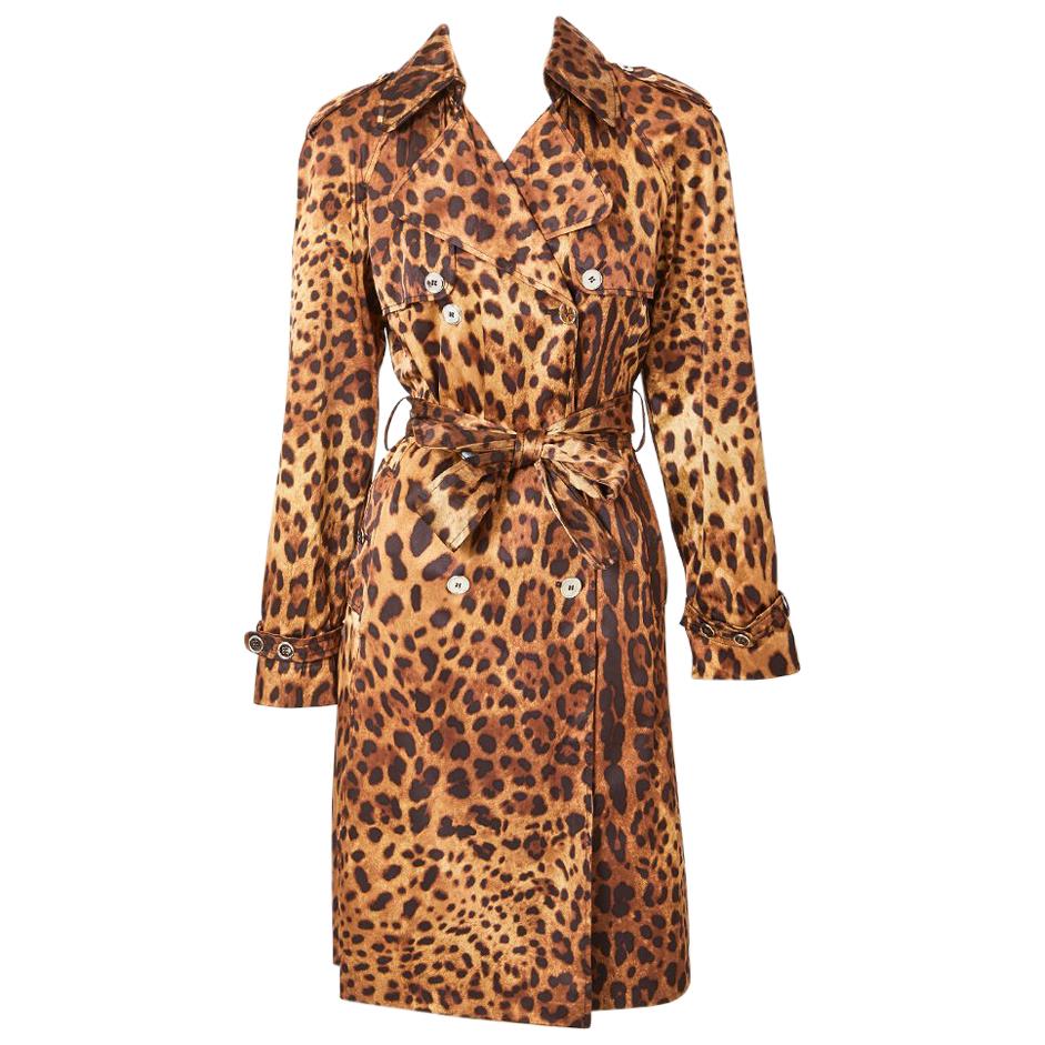 Dolce and Gabbana Leopard Trench at 1stDibs | dolce and gabbana leopard ...
