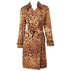 Dolce and Gabbana Leopard Trench