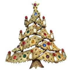 Vintage Signed JJ Christmas Holiday Tree