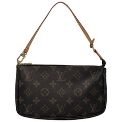 Louis Vuitton Monogram Pochette Accessories Wristlet Handbag