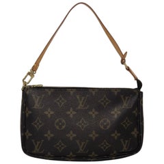  Louis Vuitton Monogram Pochette Accessories Wristlet Handbag